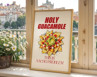 Lámina Holy Guacamole Baby: Arte retro mexicano para la cocina (Descarga digital)