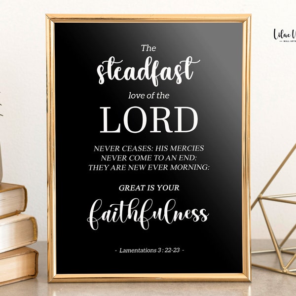 Lamentations 3 22 23 - Etsy