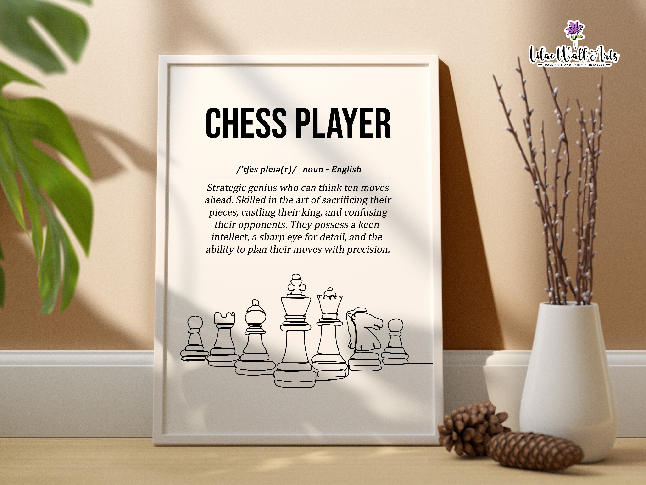 Chess Lovers Player Quotes Board games Poster for Sale by TastefulTees