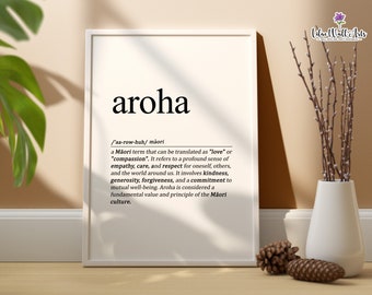Arte maorí de Aroha: Impresión de Auckland Nueva Zelanda, Regalo maorí (Descarga digital)
