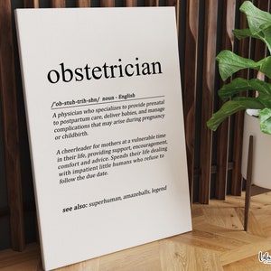 Presente impresso para obstetra, ginecologista, enfermeira perinatal, presente para enfermeira de parto, presente de agradecimento para parteira, presente personalizado para médico obstetra