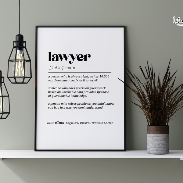 Lawyer Art Etsy