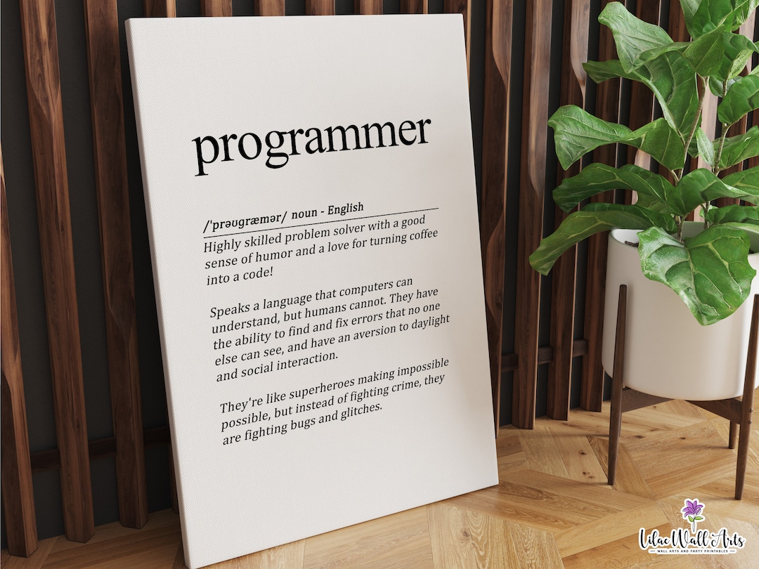 Custom Programmer Definition, Programming Code, Gift for Coder Gift ...