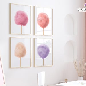 Cotton Candy Pop Art Print: Colorful Nursery, Dorm Decor (Digital Download)