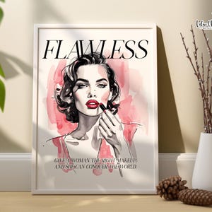 Glam Makeup Wall Art: Beauty Salon Decor (Digital Download)