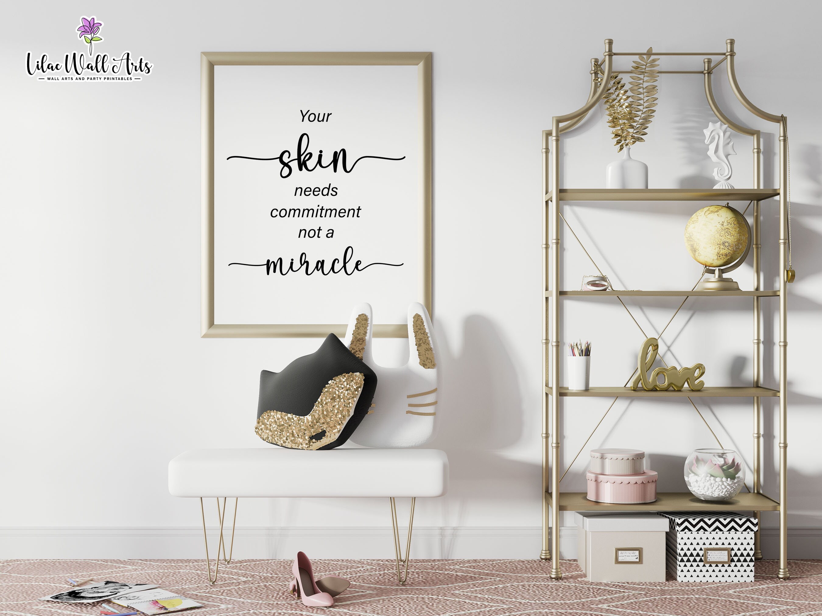 Beauty Salon Wall Decor Spa Massage Room Wall Art Esthetician Etsy
