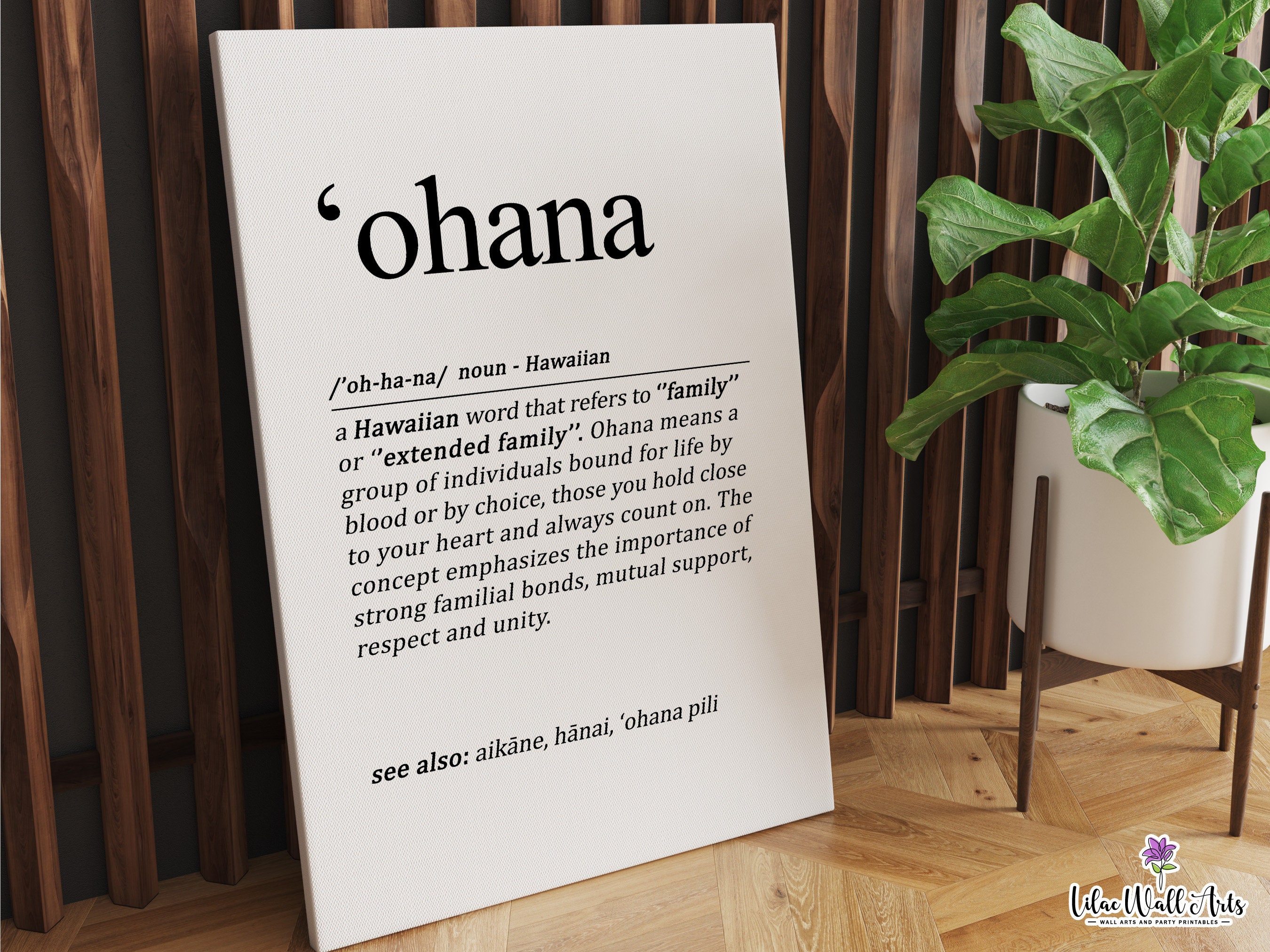 Produktbild von Ohana Sign Hawaii-Heimdekoration, Ohana Hawaii Geschenke Für Frauen Und Männer, Gerahmtes Hawaii-Poster, Gemälde, Wandkunst, Fertig Zum Aufhängen, Für Zuhause, Büro, Badezimmer, 30,5 X 38,1 Cm