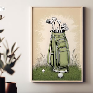 Vintage Golf Poster: Retro Golf Club Druck (Digitaler Download)