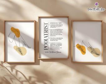 Podiatry Art Prints: Podiatrist Gift, Chiropractic posters (Digital Download)