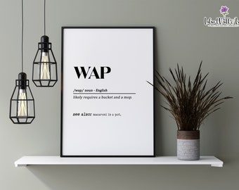 WAP Definition Print: Funny Dictionary Art (Digital Download)