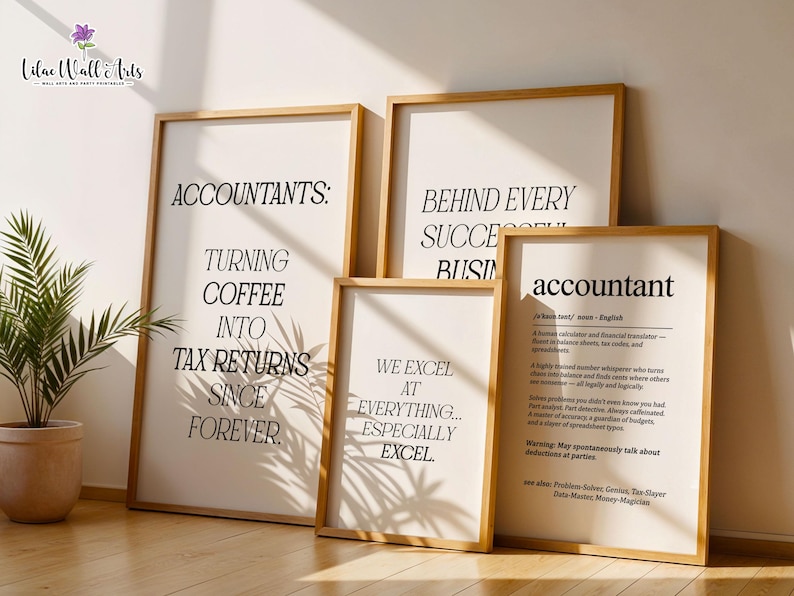 Finance Quotes, Finance Poster: Funny Accountant Office Decor, CPA ...