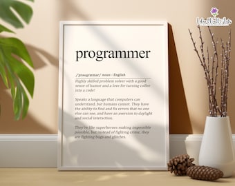面白いプログラマーのプリント：Web開発者のポスター、オタクなオフィスの装飾（デジタルダウンロード）
