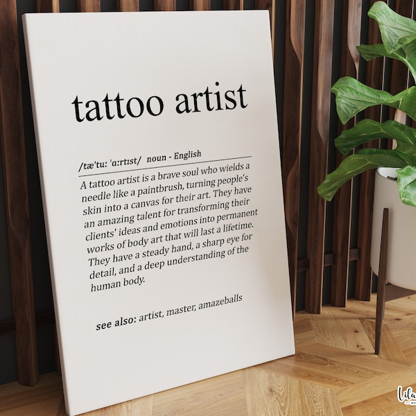 Tattoo Artist Gift, Tattoo Studio Décor, Gift for Tattoo Artist Sign, Tattooing, Tattoo Shop, Tattooist Gift, Tattooer Gift, Tattoo Parlor