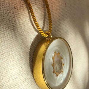 Very Powerful Orgonite Herkimer Diamond Necklace: 5G EMF Protection, 18k Gold imagen 15