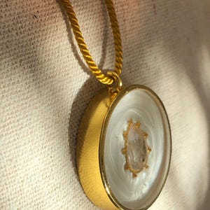 Very Powerful Orgonite Herkimer Diamond Necklace: 5G EMF Protection, 18k Gold imagen 13