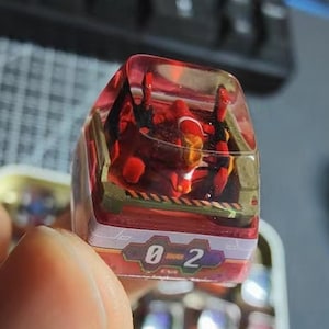EVA Resin Keycap,Evangelion EVA Unit 00-13 Keycaps,Anime Mechanical Keyboard Key Caps,Handmade Gifts