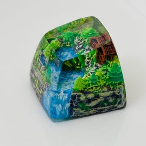 Miyazaki Hayao Hut Keycap: Handmade Resin Scenery, SA Profile