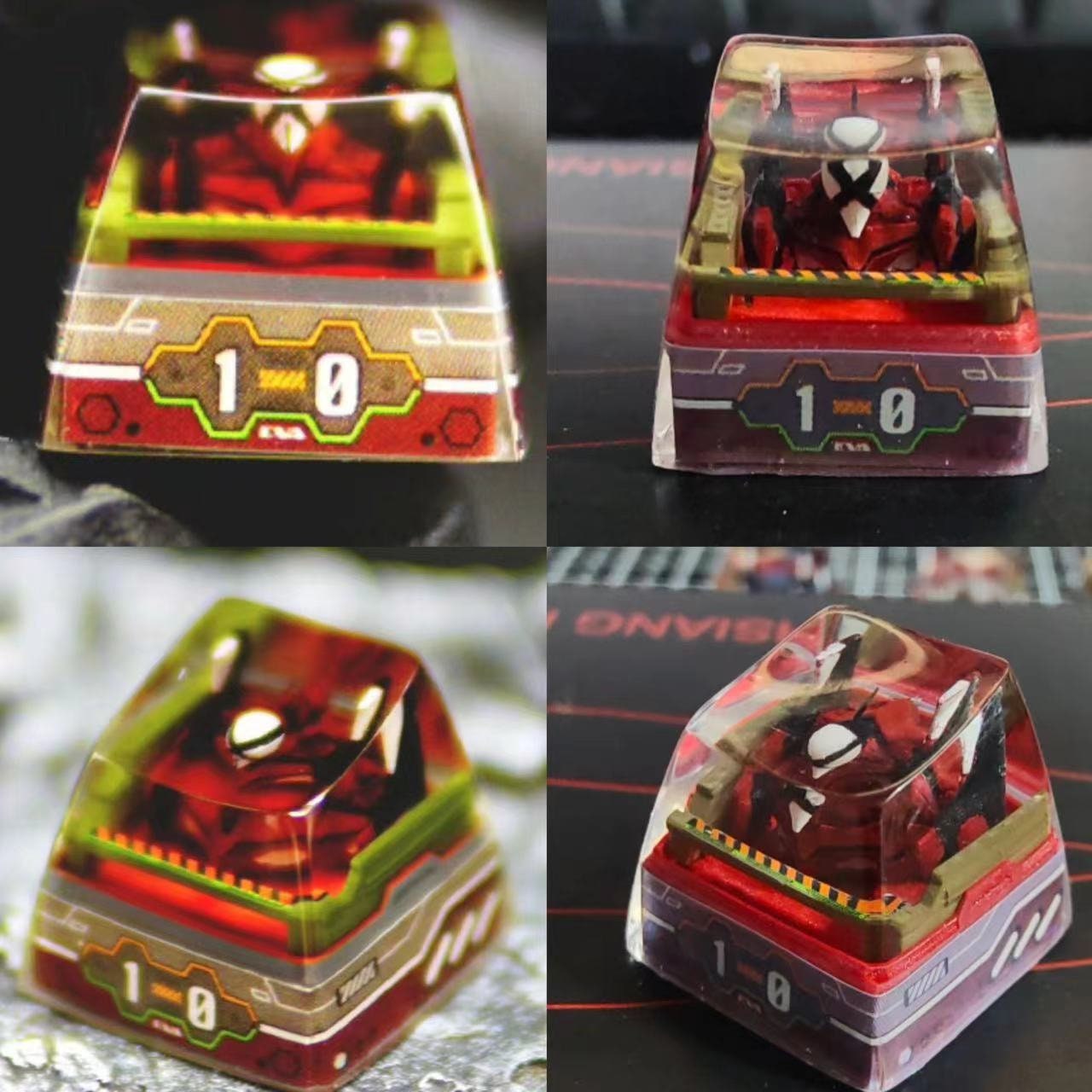 EVA Resin Keycap,evangelion EVA Unit 00-13 Keycaps,anime Mechanical ...