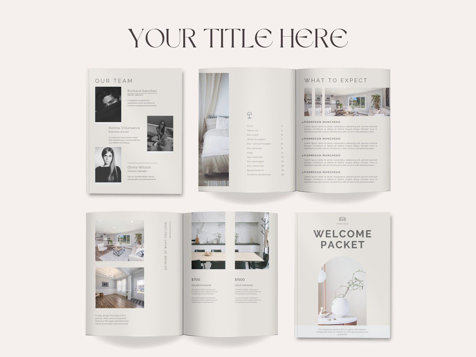 Interior Design Welcome Guide, Client Package E Book, Real Estate Canva ...