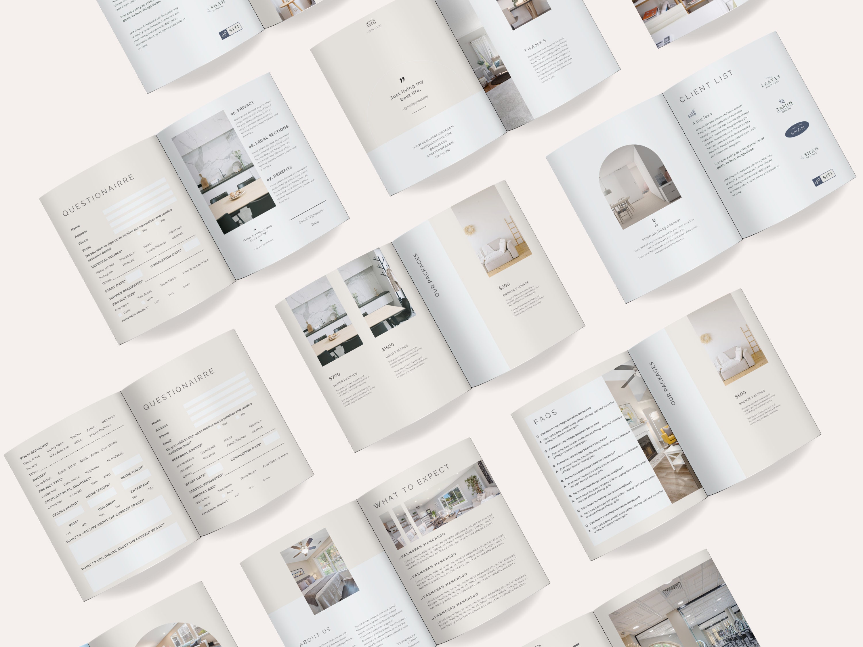 Interior Design Welcome Guide, Client Package E Book, Real Estate Canva ...