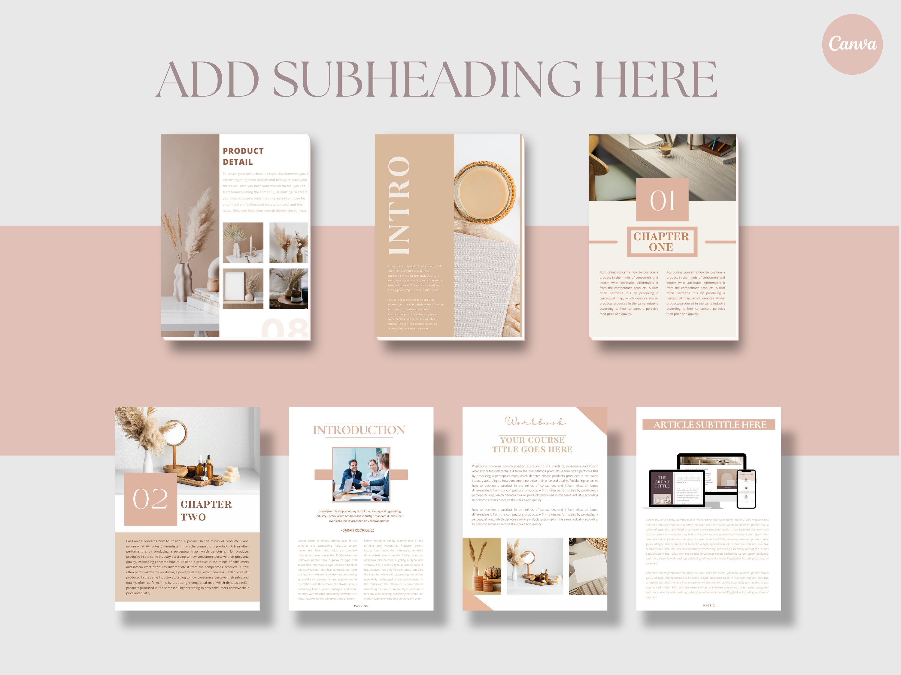 Editable Canva E Book Template Workbook Template Lead Magnet Canva 