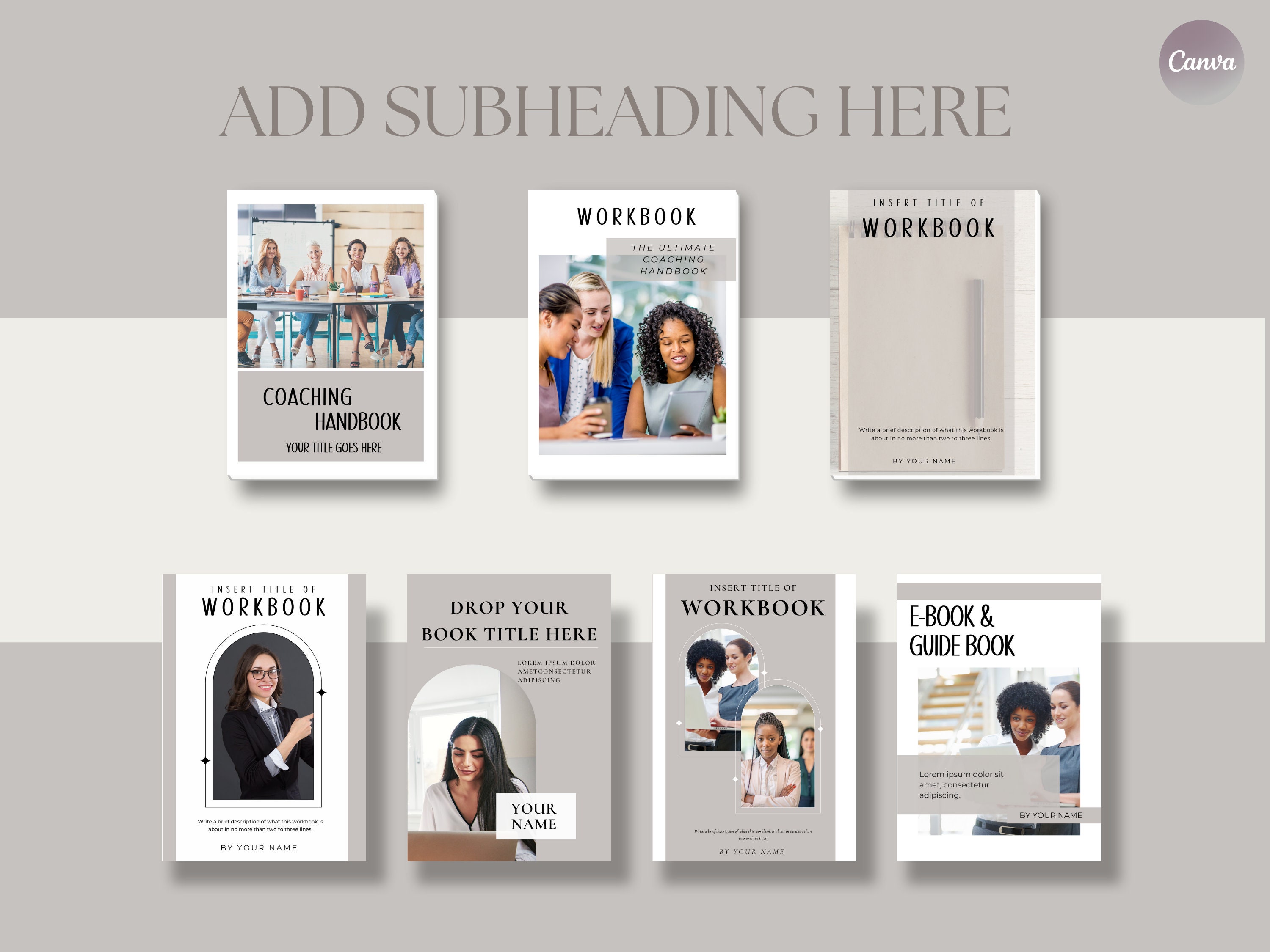 200-page ebook template, fully customizable.