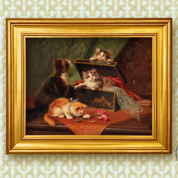 Letterman Cat Painting Etsy