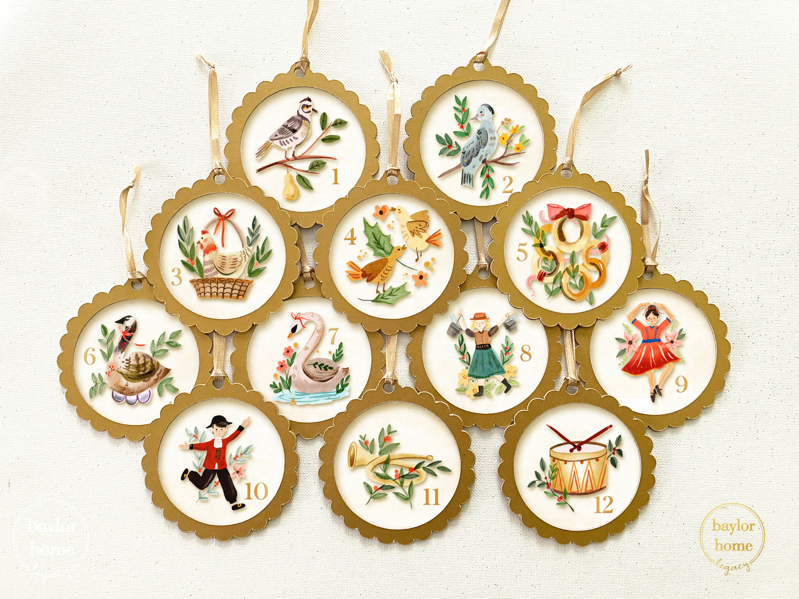 12 Pcs Wooden Tulip Ornaments - Spring Home Decor For Mother's Day & Crafting