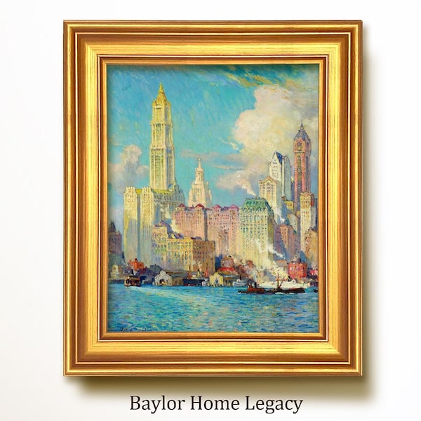 Toile Décorative New York 130 X 80 Cm - Impression Sur Toile, Prête à Accrocher, Marque Visario