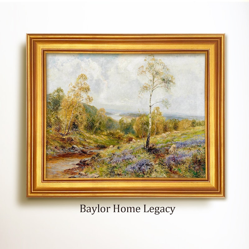 Framed Landscape Painting - Etsy