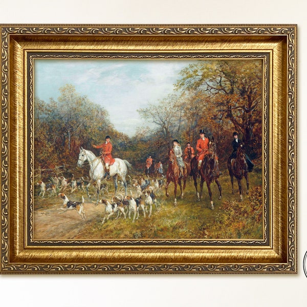Curated visual reference: Fox Hunting Framed Art Photo Inspiration