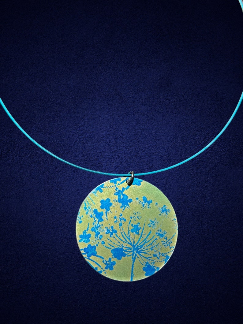 The Cow Parsley Collection Anodised Aluminium Necklace With Choker With