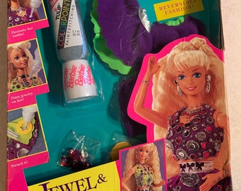 Vintage Mattel Barbie Joya y Brillo Moda Reversible 1994