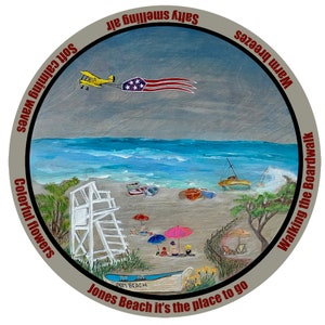 Beach Lazy Susan Digital Jones Beach