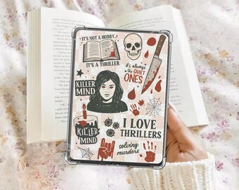 Thriller Kindle Einsatz für Hülle, PRINTABLE, Thriller Lover, Paperwhite, Basic, COLORSOFT, Scribe, Oasis, 11th Gen, 12th Gen, png