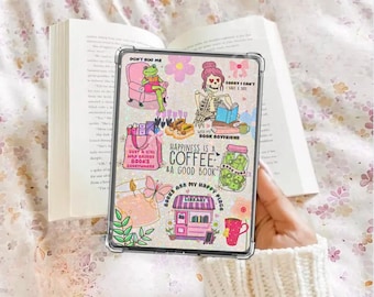 Romantiek Kindle-insteekkaart Kindle leesgrage papieren e-reader holografische insteekkaart Kindle glitter karton decor leesgrage accessoires cadeau voor boek liefde