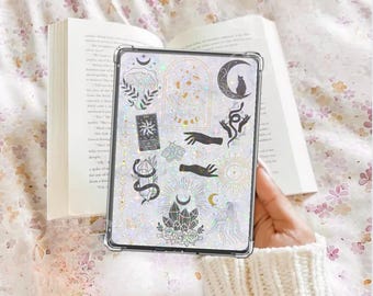Mond Fantasie Kindle Einlage Kindle Papier E-Reader Holographische Einlage Kindle Glitter Karton Dekor Buchliebhaber Zubehör Geschenk für Buchliebe