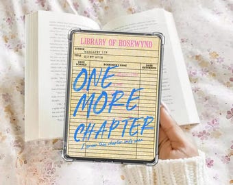 One more chapter library Kindle Insert Kindle case Holographic Insert Kindle Glitter Cardstock Decor Bookish Accessories Gift for Book Lover
