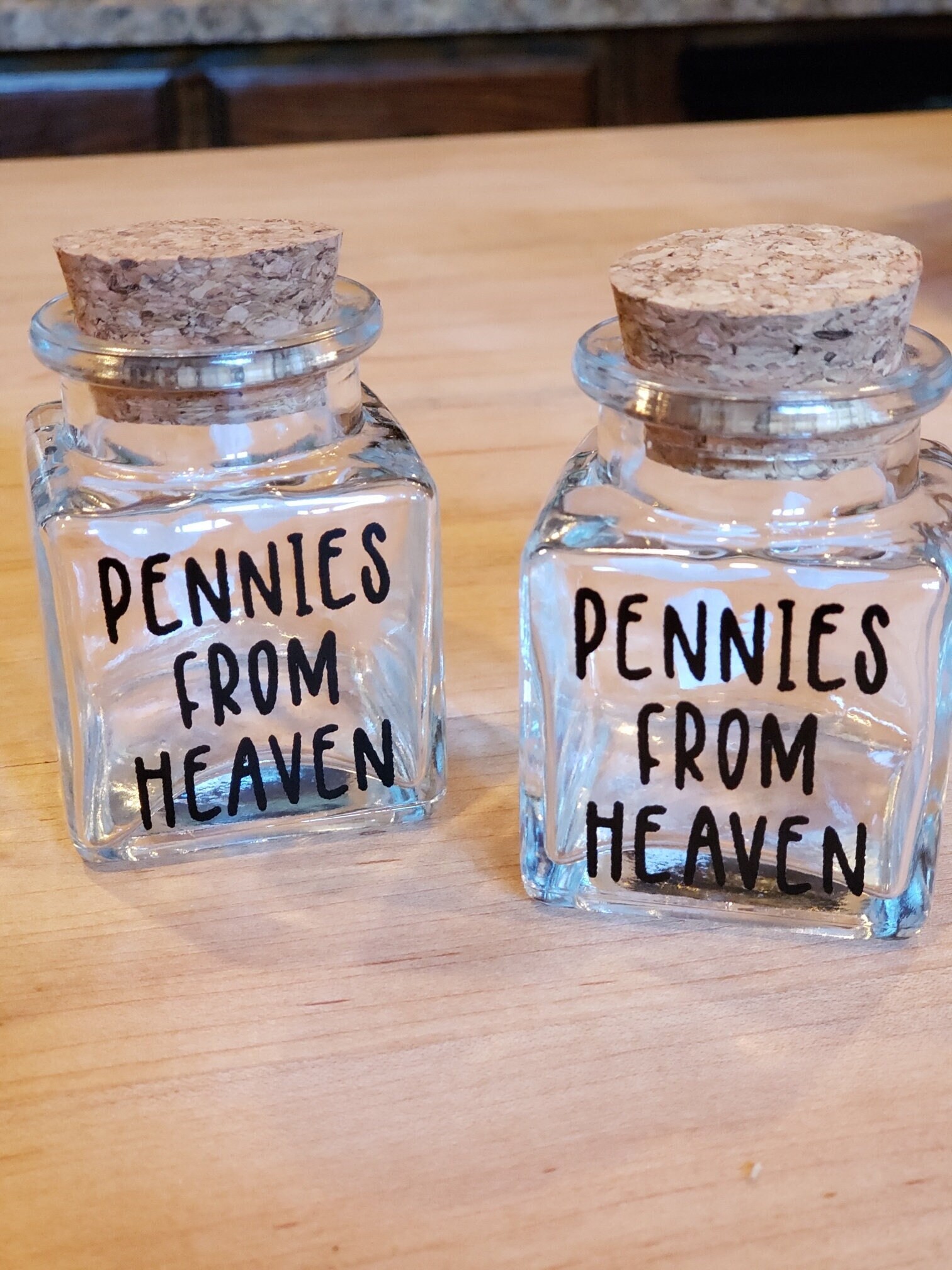 Pennies From Heaven, Glass Jar, Keepsake - Etsy