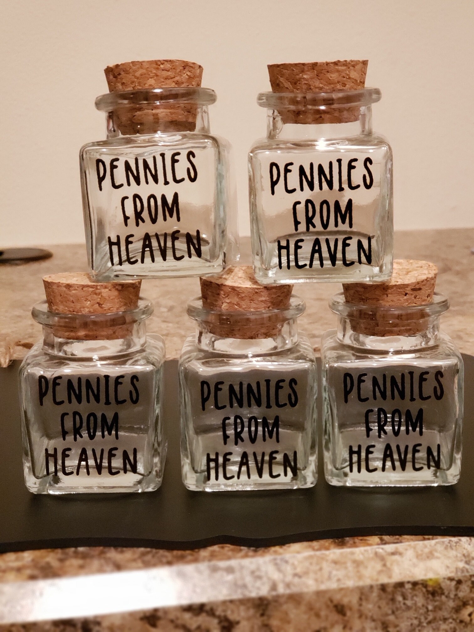 Pennies From Heaven Glass Jar Keepsake - Etsy