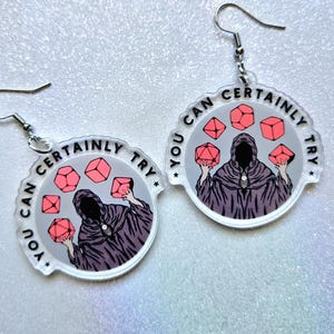 DnD D20 Ohrringe: Den können Sie sicherlich ausprobieren, Rollenspiel Schmuck