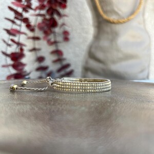 Handmade Miyuki Seed Bead Bracelet Set: Boho Friendship Jewelry image 7