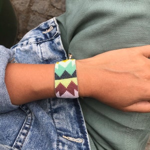Tulip bead Bracelets/ Bead Miyuki Bracelets of all Colors/ Handmade, Adjustable Miyuki Bracelet/ Friendship Bracelet image 8