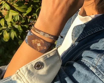 The most Stylish Beaded Miyuki Bracelets Sets/ Bead Bracelets of all Colors/ Handmade, Adjustable Miyuki Bracelet/ Friendship Bracelet