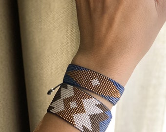 Stylish Beaded Miyuki Bracelet Sets/ Bead Bracelets of all Colors/ Handmade, Adjustable Miyuki Bracelet/ Friendship Bracelet