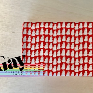 Jul i staden | Frostig snögubbe från Art Gallery Fabrics | CHC-25813 | 1/2 Yard klippta i intervaller kontinuerligt