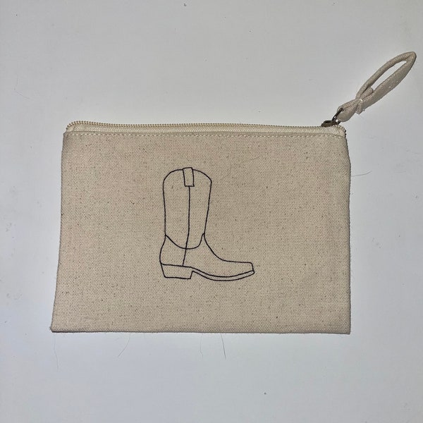 3x5 inch canvas zipper pouch