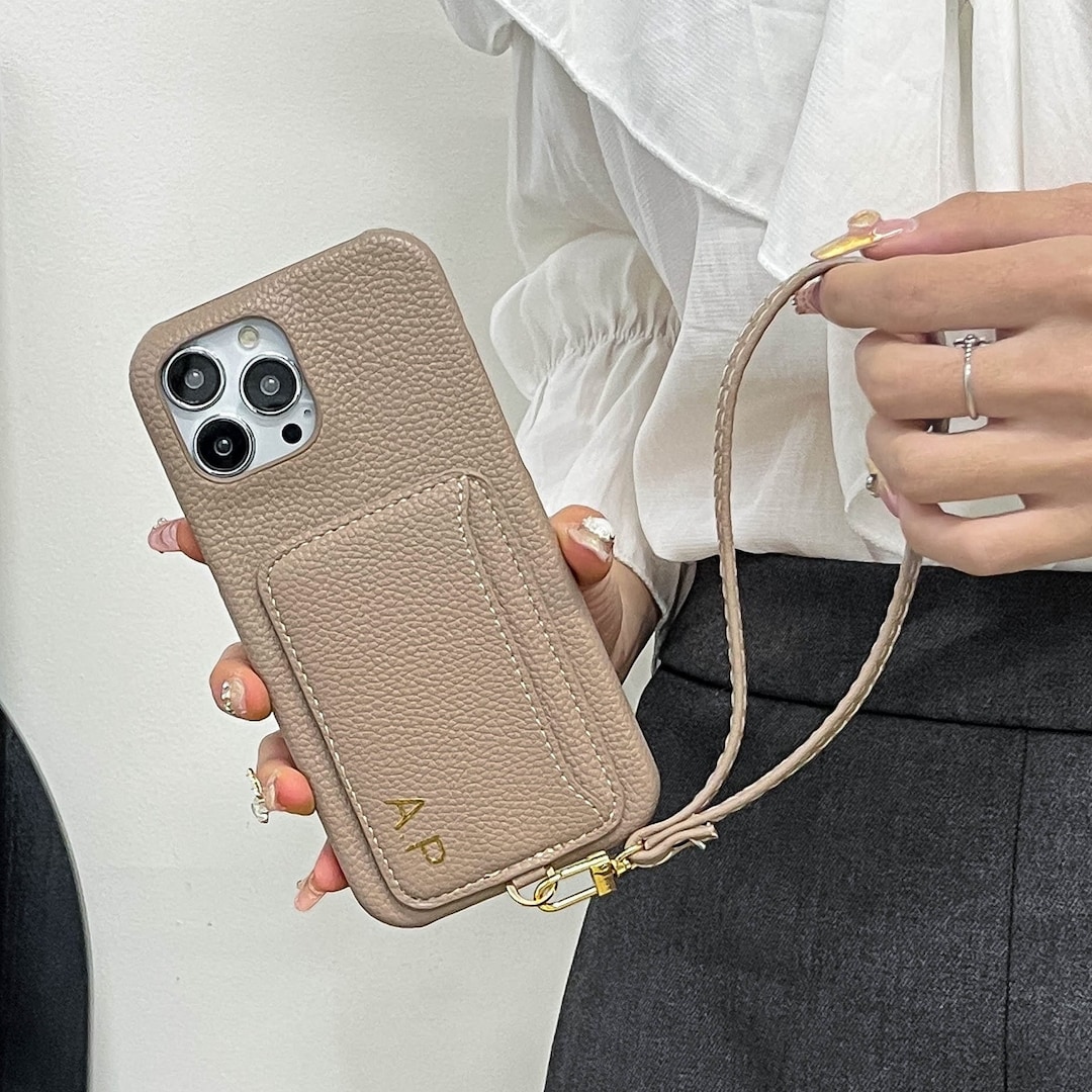 IPhone 16 Leather Case, Card Slot Leather iPhone Case, Personalized