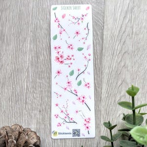 Stickers fleurs de cerisier | Beau design de branche de Sakura | Décorations florales printanières