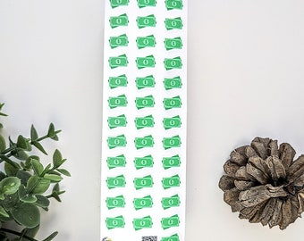 Payday Money Icon Sticker Sheet: Budget Planner Stickers